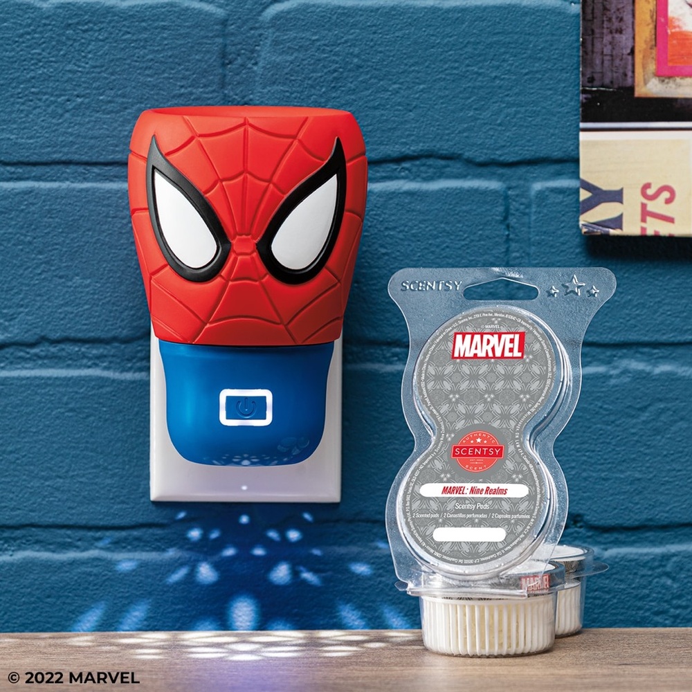 Scentsy Wall Fan Diffuser - Red and Blue Spider-Man